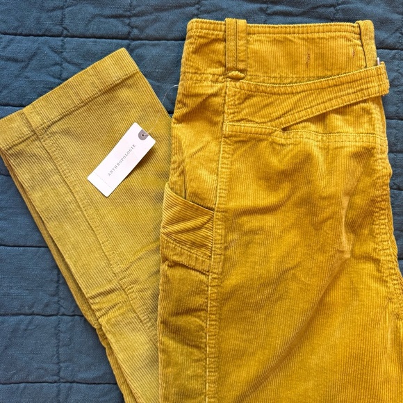 NWT Anthropologie Pilcro Golden Corduroy Trousers Size 27 - Picture 8 of 11